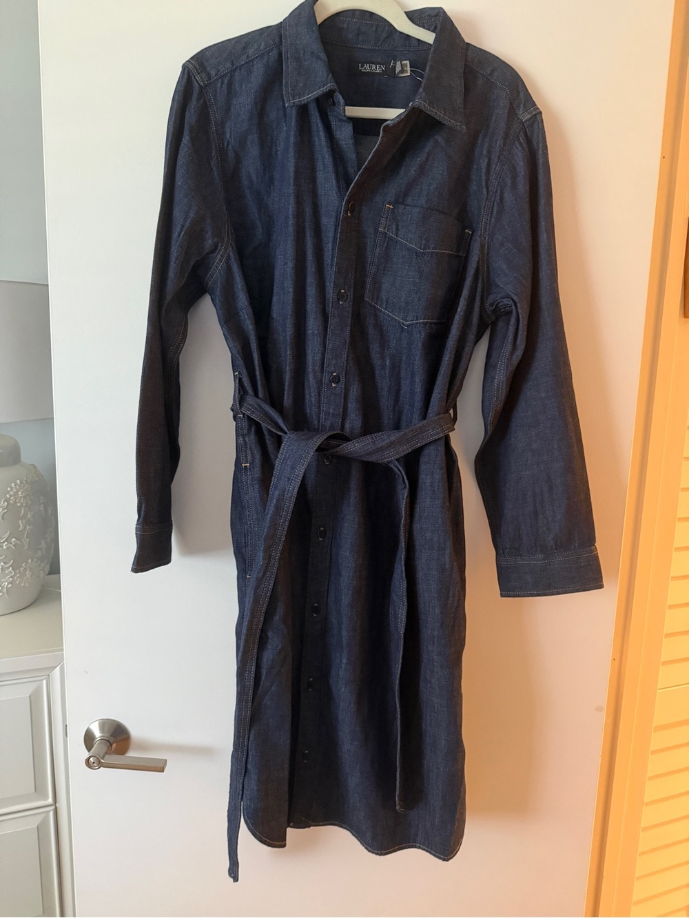 Lauren Ralph Lauren Indigo Denim Button-Front Shirt Dress